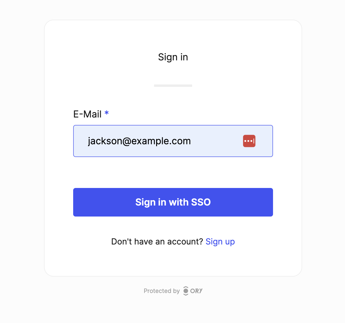 Ory Organization Details